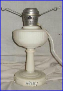 Aladdin Tall Lincoln Drape Alacite Lamp, Model B-75, Pre-WWII, Glows Under UV