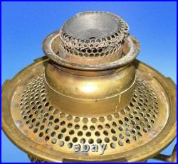 Aladdin Tall Lincoln Drape Alacite Uranium Glass Oil Lamp Model B Vintage 1940s