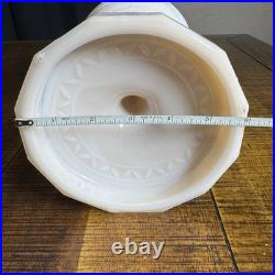 Aladdin Tall Lincoln Drape Alacite Uranium Glass Oil Lamp Model B Vintage 1940s