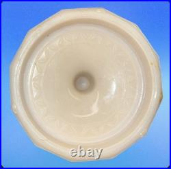 Aladdin Tall Lincoln Drape Alacite Uranium Glass Oil Lamp Model B Vintage 1940s