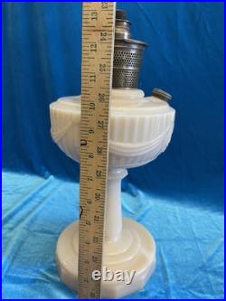 Aladdin Tall Lincoln Drape Alactite Oil Lamp Model B-75 Pre-war