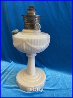 Aladdin Tall Lincoln Drape Alactite Oil Lamp Model B-75 Pre-war