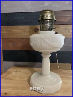 Aladdin Tall Lincoln Drape B-75 Alacite Kerosene Electric /Oil Table Lamp