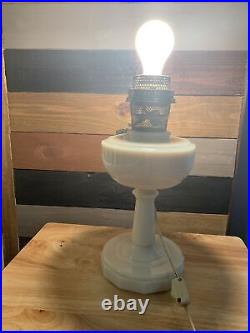 Aladdin Tall Lincoln Drape B-75 Alacite Kerosene Electric /Oil Table Lamp