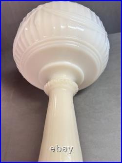 Aladdin Tall Lincoln Drape B75 Rose Lamp With Shade, Comp. Burner+Electric Burner