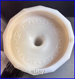 Aladdin Tall Lincoln Drape B75 Rose Lamp With Shade, Comp. Burner+Electric Burner