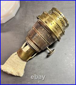 Aladdin Tall Lincoln Drape B75 Rose Lamp With Shade, Comp. Burner+Electric Burner