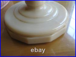 Aladdin Tall Lincoln Drape Glass Lamp With Shade. The Shade Is Not Aladdin