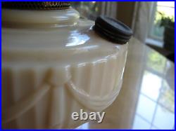 Aladdin Tall Lincoln Drape Glass Lamp With Shade. The Shade Is Not Aladdin