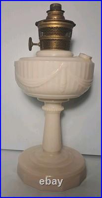 Aladdin Tall Lincoln Drape Lamp Nu- Type Model B Font And Chimney Assembly