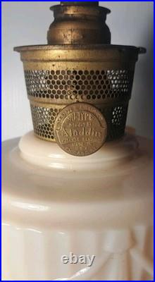 Aladdin Tall Lincoln Drape Lamp Nu- Type Model B Font And Chimney Assembly