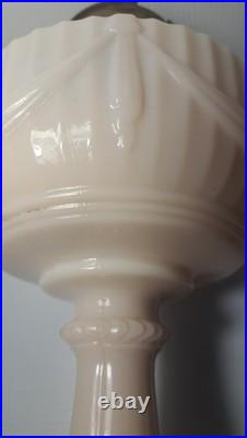 Aladdin Tall Lincoln Drape Lamp Nu- Type Model B Font And Chimney Assembly