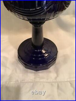 Aladdin Tall Lincoln Drape original B76 Cobalt Oil Lamp- no Chips Or blemishes