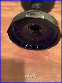 Aladdin Tall Lincoln Drape originalB76 Cobalt Oil Lamp-no Chips Or Blemishes