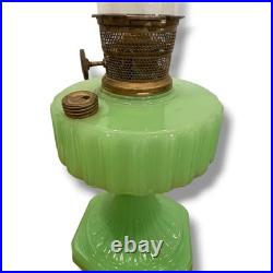 Aladdin USA Jadeite Glass Kerosene Lamp