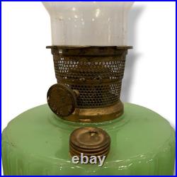 Aladdin USA Jadeite Glass Kerosene Lamp