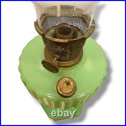 Aladdin USA Jadeite Glass Kerosene Lamp