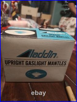 Aladdin Upright Gaslight Mantle Vintage Blue Box with Gold Base NOS