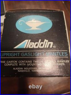Aladdin Upright Gaslight Mantle Vintage Blue Box with Gold Base NOS