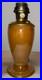 Aladdin Venetian Art Craft Vase Lamp Model 1245 Peach Tones with Font & Burner