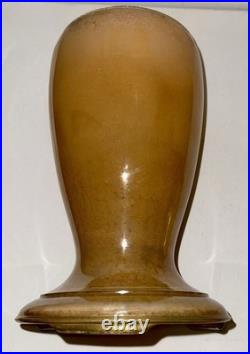 Aladdin Venetian Art Craft Vase Lamp Model 1245 Peach Tones with Font & Burner