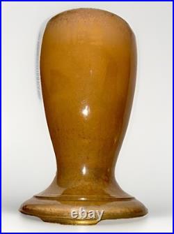 Aladdin Venetian Art Craft Vase Lamp Model 1245 Peach Tones with Font & Burner