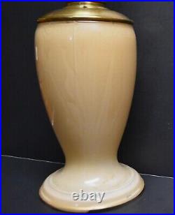 Aladdin Venetian Model 12 Art Craft Peach Straw 1245 Oil Lamp #12 Burner 1930-35