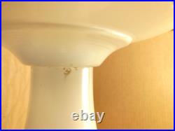 Aladdin Venetian White Oil Lamp Nickel Model A Burner Chimney, Wick & Shade