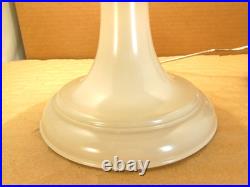 Aladdin Venetian White Oil Lamp Nickel Model A Burner Chimney, Wick & Shade