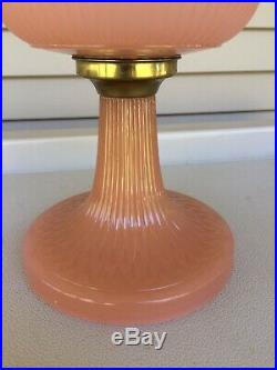 Aladdin Vertique Moonstone Rose Lamp Original 1938, Beautiful Vintage Lamp