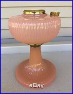 Aladdin Vertique Moonstone Rose Lamp Original 1938, Beautiful Vintage Lamp