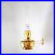 Aladdin Wall Mount Oil Lamp, Genie III Regency Fuel Lighting, Amber Glass, Brass