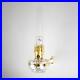 Aladdin Wall Mount Oil Lamp, Genie III Regency Fuel Lighting, Clear Glass, Brass