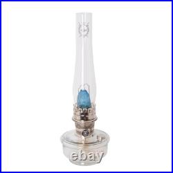 Aladdin Wall Mount Oil Lamp, Genie III Regency Fuel Lighting, Clear Glass, Nickel