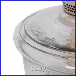 Aladdin Wall Mount Oil Lamp, Genie III Regency Fuel Lighting, Clear Glass, Nickel