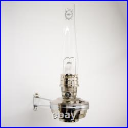 Aladdin Wall Oil Lamp, Solid Brass Indoor Emergency Lighting Fuel Lamp