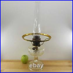 Aladdin Washington Drape Clear Glass Oil Lamp Font & Nu-Type B