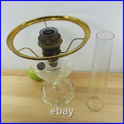 Aladdin Washington Drape Clear Glass Oil Lamp Font & Nu-Type B