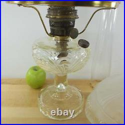 Aladdin Washington Drape Clear Glass Oil Lamp Font & Nu-Type B