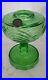 Aladdin Washington Drape Green Kerosene Oil Lamp Model B Burner Uranium Glass