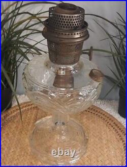 Aladdin Washington Drape Oil/kerosene Lamp Nu-type B Clear Glass Vintage