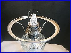 Aladdin Washington Drape Plain Stem Kerosene Lamp Shade & Chimney complete