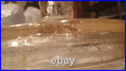 Aladdin Washington Drape Plain Stem Pink Tint Glass Oil Lamp