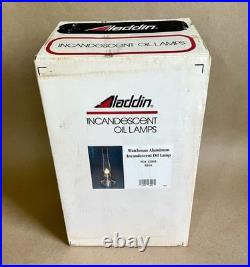 Aladdin Watchman Aluminum Incandescent Oil Lamp B165, FG# 13903, EXCELLENT
