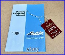 Aladdin Watchman Aluminum Incandescent Oil Lamp B165, FG# 13903, EXCELLENT