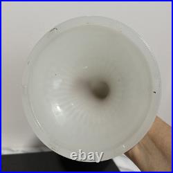 Aladdin White Kerosene Oil Lamp with Shade and Chimney Moonstone Quilt Design