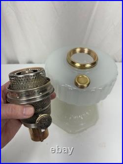 Aladdin White Moonstone Corinthian Model B-110 Circa 1935-1936