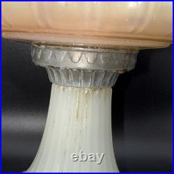 Aladdin White Moonstone Corinthian Oil Lamp Type B Burner No Globe