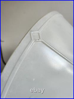 Aladdin White Moonstone Model B Hanging Oil Lamp With Original 716 Glass Shade