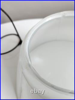 Aladdin White Moonstone Model B Hanging Oil Lamp With Original 716 Glass Shade